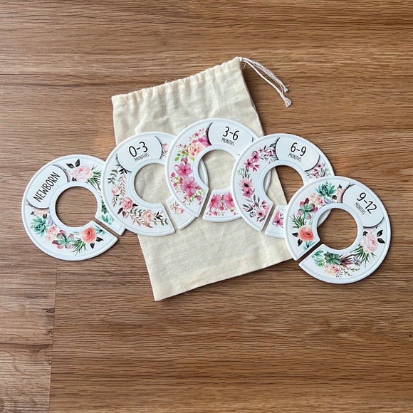 50% OFF BUNDLES - Newborn to one Year Closet Organizer